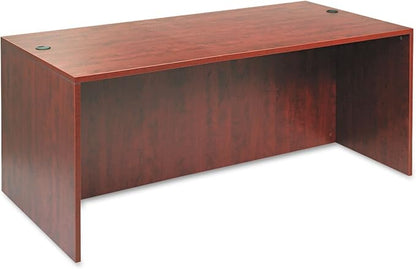 Alera Alera Valencia Series Straight Front Desk Shell, 71" X 35.5" X 29.63", Medium Cherry