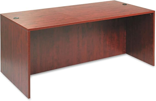 Alera Alera Valencia Series Straight Front Desk Shell, 71" X 35.5" X 29.63", Medium Cherry