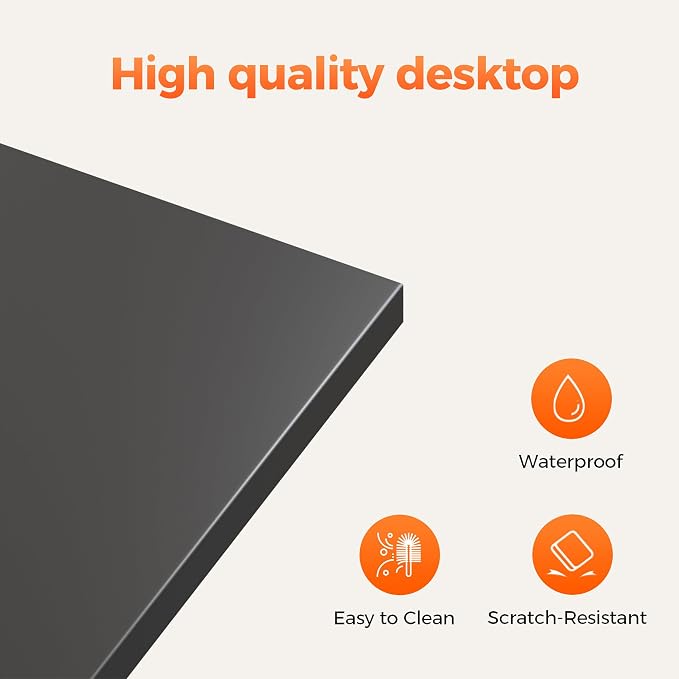 Mericonia 59 inch Large L Shaped Desk, Simple Corner Gaming Desk with CPU Stand & Hooks, Computer Desk for Home, Bedroom & Office Workspacee, Black