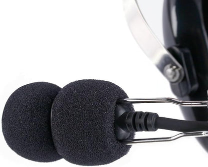LEFXMOPHY Pop Filter for Rugged Radio Headset Mic Foam 3-Pack Microphone Windscreen