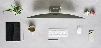 Kaboon 48x26 inches Tabletop, Solid One-Piece Desktop for Sit Stand Desk, Double Desks, L Desk DIY,Wood Countertop Home or Commercial Use,1 inch Thick, White Rock, 26" D x 48" W