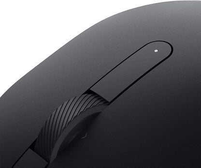 Dell MS5120W Mobile Pro Wireless Mouse – Wireless 2.4GHz, Bluetooth 5.0, Microsoft Swift Pair/Dell Pair (Windows 10 & 11 only), Optical LED Sensor - Black