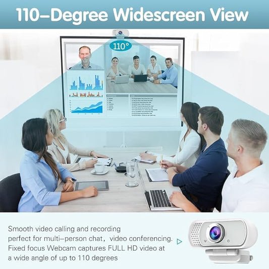 usb c webcam 1080P Webcam,Live Streaming Web Camera with Stereo Microphone, Desktop or Laptop USB Web 110 Degree View Angle, HD Web cam for Switch 2,Video Calling, Recording, Conferencing, Gaming