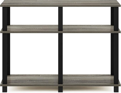 Furinno Romain Turn-N-Tube Stand for TV up to 40 Inch, 40-Inch, French Oak/Black