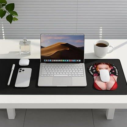 Only You Can Touch - Personalized Custom 3D Mouse Pad, Only He Can Touch It Mouse Pad, Custom Face Funny & Naughty Personalized Photo 3D Pads, Adult Jokes Gifts for Couple Coworker Troll