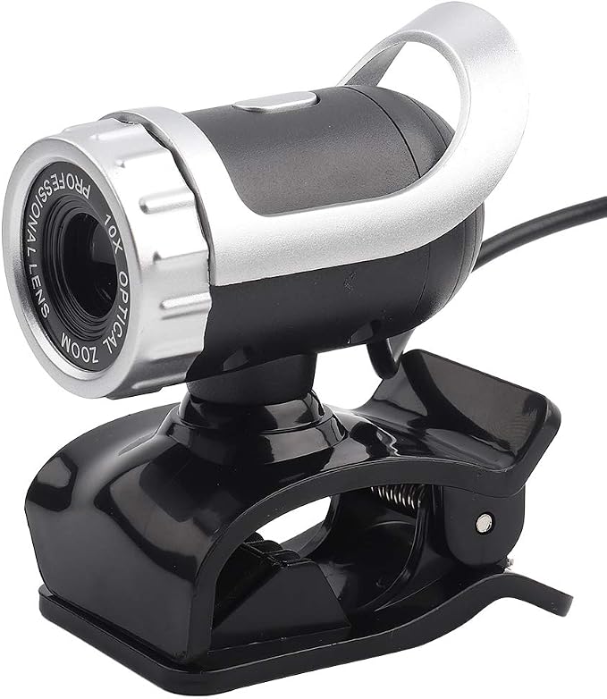 ZJchao Pro Webcam USB 2.0 12M, Audio & Video Accessories Anti-Haarausfall Pixels Clip-on Web Camera 360° Rotating Built-in Microphone for PC Widescreen Video Calling Desktop