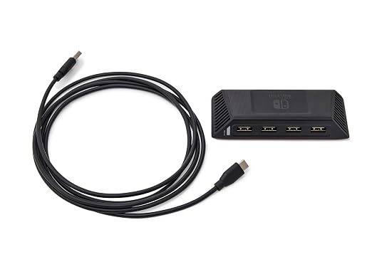 PowerA 4-Port Hi-Speed USB Hub for Nintendo Switch™, USB 2.0, 6 ft. USB Cable, Weighted Base, Officially Licensed