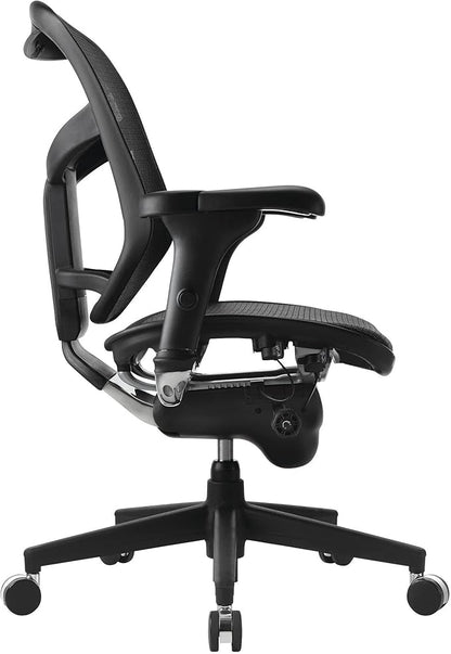 WorkPro® Quantum 9000 Series Ergonomic Mid-Back Mesh/Mesh Chair, Black