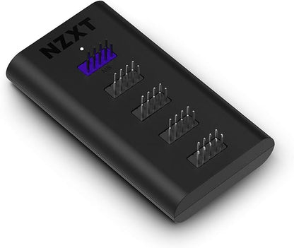NZXT Internal USB Hub 3 - Expands 4 USB 2.0 Ports - Sleek Multifunctional Design - SATA Power Connection - Plug and Play