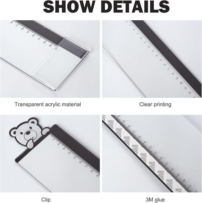 Office Desk Accessories 2pcs Multifunction Computer Monitor Memo Board - Transparent Computer Side Panel Memo Creative Monitor Side Panel Suitable for Office Home Desktop