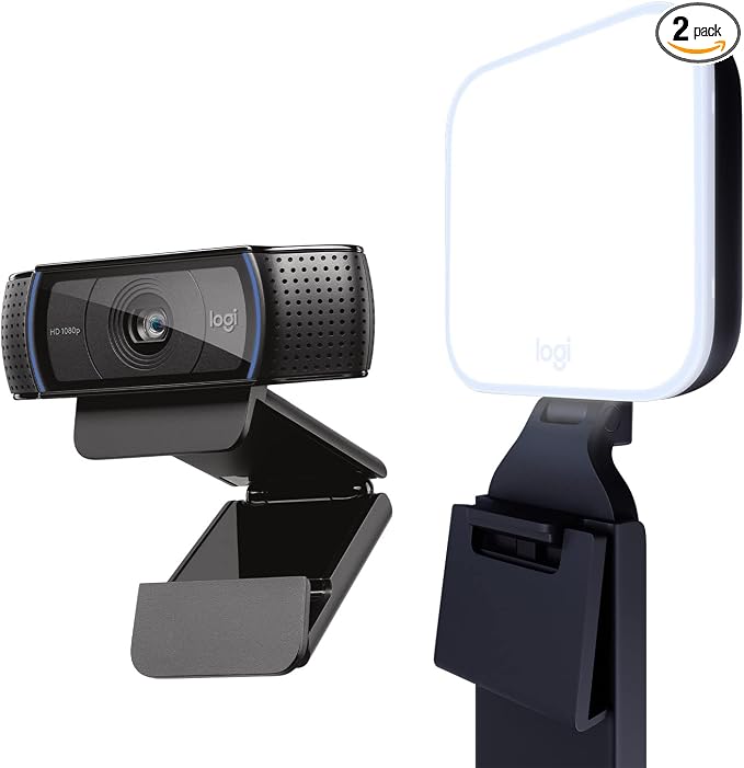 Logitech C920x HD Pro + Logitech for Creators Litra Glow - The Perfect Solution for Great on-Camera Looks