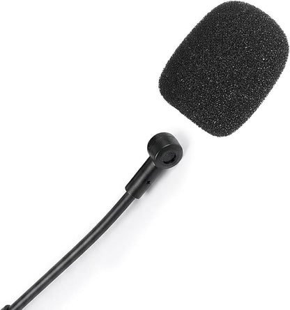 20 Pcs Microphone Covers Foam, Headset Mic Foam Cover High Density Noise Reduction Mic Cover High Density Lapel Headsets Microphones Windscreen