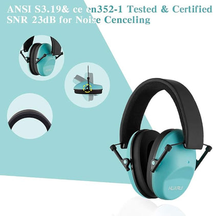Ear Protection noise cancelling headphones For Adults, Children, Sensory Autism Hearing Protection Safety Earmuffs