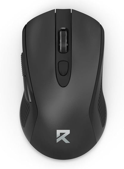 Redragon Wireless Mouse - BT& 2.4GHz Dual Mode - Max 4000 DPI - 6 Buttons - 18 Months Battery - No Wires - Smooth Tracking - Quiet Silent Portable Optical Computer Mouse for Laptop, PC, Windows, Mac