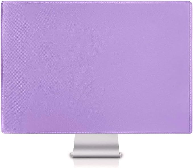 MOSISO Monitor Dust Cover 22, 23, 24, 25 inch Anti-Static Dustproof LCD/LED/HD Panel Case Computer Screen Protective Sleeve Compatible with iMac 24 inch, 22-25 inch PC, Desktop and TV, Purple