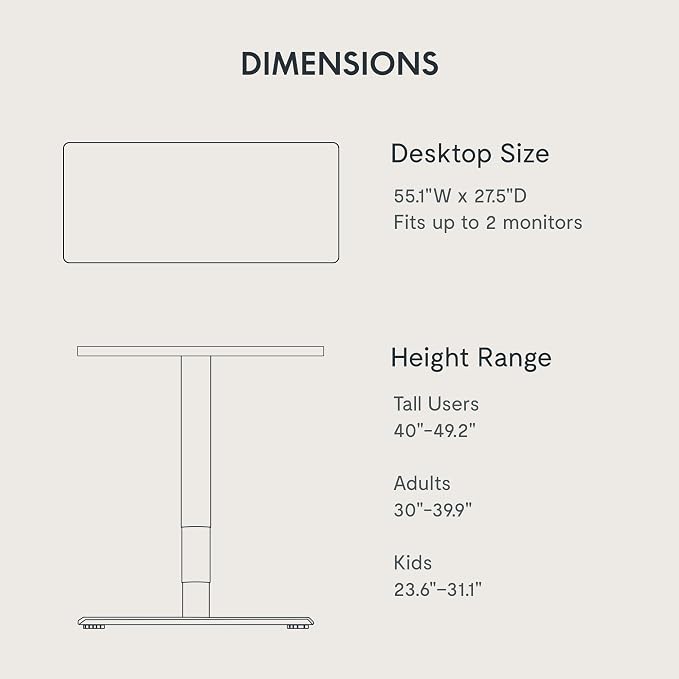 FLEXISPOT E6 Bamboo 3-Stage Dual Motor Electric Standing Desk 55 x 28 Sit Stand Up Desk, Holds 220 lbs, Adjustable Height w/Memory Presets, Solid Walnut Bamboo Desktop & White Frame, Ships in 2 Boxes