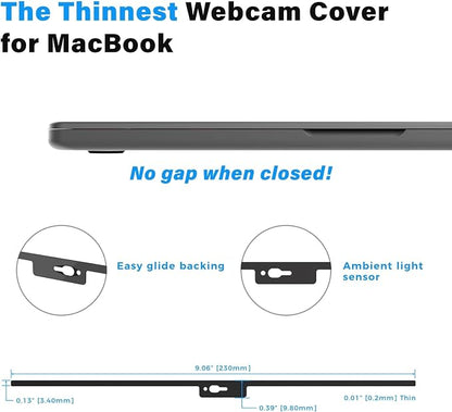 Eyebloc Laptop Webcam Cover Slide - Magnetic Privacy Slider & Webcam Privacy Cover - Ultra-Thin Design & Camera Blockers - Sleek Steel Construction
