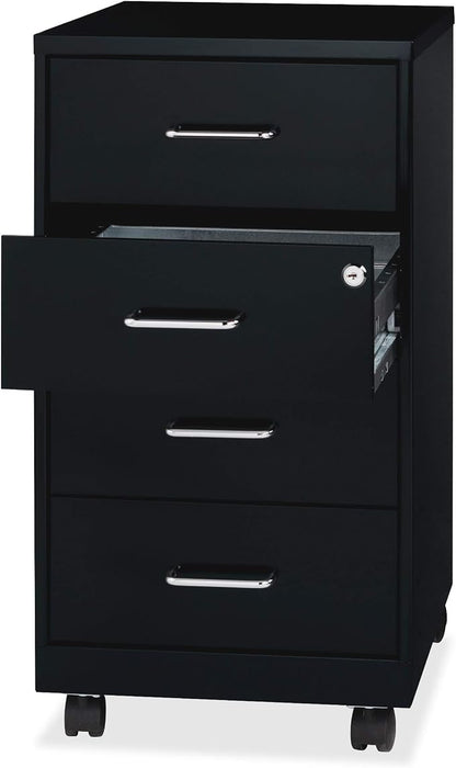 Lorell LYS 26-1/2" Mobile Storage Cabinet - 4-Drawer