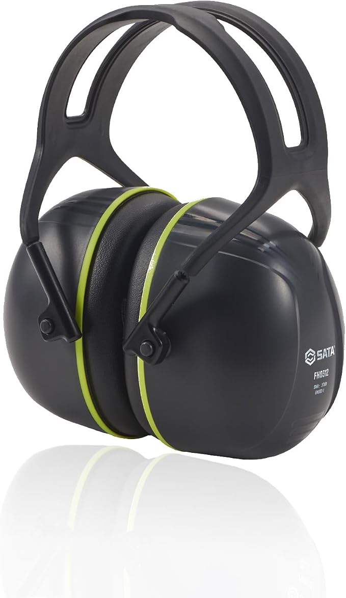 SATA NRR 31dB Hearing Protection Ear Muffs, SNR 37dB Noise Cancelling Headphones, Adjustable Safety Hearing Protector for Gun Shooters, Construction, Mowing