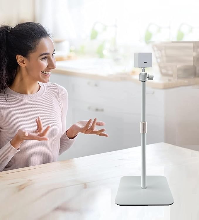 White Webcam Magnetic Stand Holder for Logitech Brio 100, Brio 300,Brio 500,C270,C310 webcams