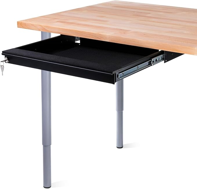 Penn Elcom Under Desk Laptop Drawer, Lockable, for 17” Laptops - Premium Sliding Security Drawers - Model EX-6151B