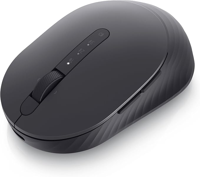 Dell MS7421W Premier Rechargeable Wireless Mouse - Bluetooth 5.0/2.4GHz Radio Frequency Connectivity, Optical LED Sensor, Mechanical Scroll, 7 Buttons, Programmable, Adjustable DPI - Graphite Black