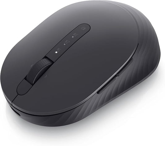 Dell MS7421W Premier Rechargeable Wireless Mouse - Bluetooth 5.0/2.4GHz Radio Frequency Connectivity, Optical LED Sensor, Mechanical Scroll, 7 Buttons, Programmable, Adjustable DPI - Graphite Black