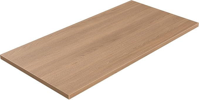 Universal Solid One-Piece Wood Table Top, 60"x24"x1" Workbench Top - Rectangular Particle Board for Standing Desk, Home Office Desk Countertop DlY, Washer Dryer, Coffee, Bar Tabletop
