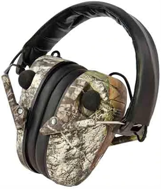 Caldwell E-MAX Electronic Hearing Protection with Low Profile, Adjustable, 23 NRR, For Range, Shooting, and Hunting