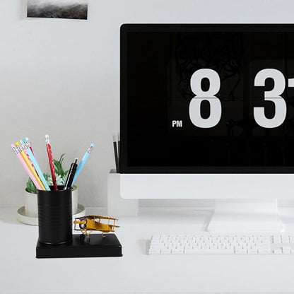 Pen Organizer Storage Container 5.70X4.52X2.95In Multi-Function Desk Pen Holder for Office Desktop Use Simple Style Pencil Holder