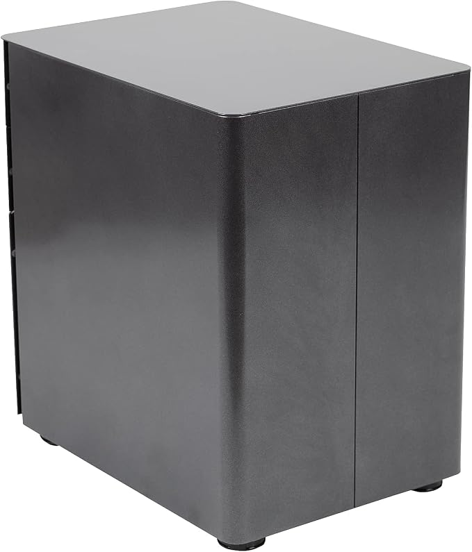 Flash Furniture Warner Modern 3-Drawer Mobile Locking Filing Cabinet with Anti-Tilt Mechanism and Hanging Drawer for Legal & Letter Files, Black
