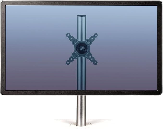 Fellowes 8042801 Lotus Adjustable Computer Monitor Stand for Desk with Single Monitor Arm, 26 Inch Monitor Capacity