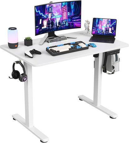 STARY Electric Standing Desk Adjustable Height Sit Stand Home Office Desk with Splice Board