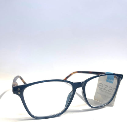 Foster Grant EZ2C2103 Reading Glasses blue Havana square +2.00