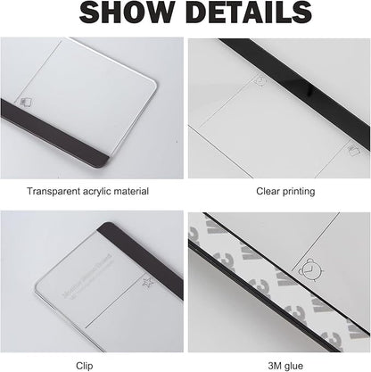 Office Desk Accessories 2pcs Computer Message Board Monitor Memo Board Office Supplies for Women Men Computer Sticky Note Holder with Functional Areas for Office Home Work Desk