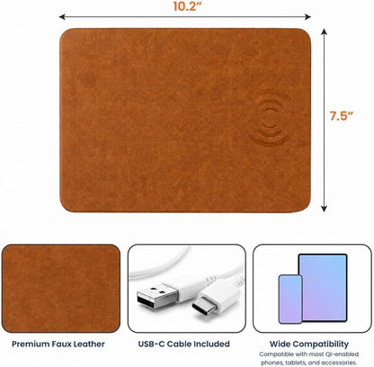 Dad Sketch Line Art Custom Photo Father's Day Birthday Gift for Dad, Husband - Personalized Charging Pad, Office Photo Charger Mat Gift for Husband, Personalized Dad Sketch Line Art Charging Pad