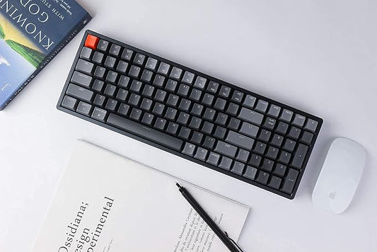Keychron K4 Wireless Bluetooth/USB Wired Gaming Mechanical Keyboard, Compact 100 Keys RGB LED Backlit Gateron Brown Switch N-Key Rollover, Aluminum Frame for Mac Windows, Version 2