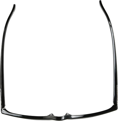 Foster Grant Men's Boston Rectangular Reading Glasses, Black/Transparent, 54 mm