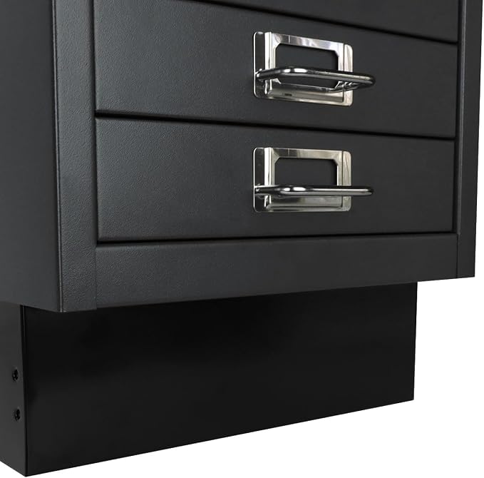 Bisley Standard Plinth Base for MultiDrawer Cabinet | For Use with 6, 8, + 10 Drawer Units, Powder-Coated Steel, Adds 3" Height