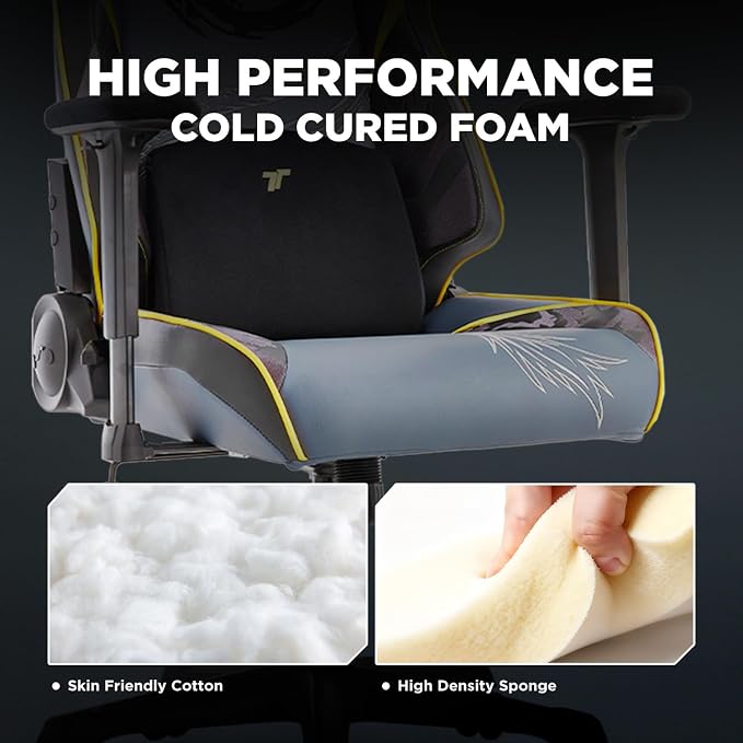 TTRACING Jujutsu Kaisen Geto Gaming Chair with Upgraded Spring Cushion | Premium PU leather 440lbs seat, ideal for home office setup. Features 4D armrests and 135° recline to eliminate fatigue.