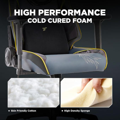 TTRACING Jujutsu Kaisen Geto Gaming Chair with Upgraded Spring Cushion | Premium PU leather 440lbs seat, ideal for home office setup. Features 4D armrests and 135° recline to eliminate fatigue.