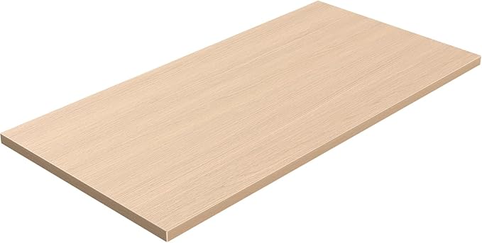 Universal Solid One-Piece Wood Table Top, 55"x20"x1" Workbench Top - Rectangular Particle Board for Standing Desk, Home Office Desk Countertop DlY, Washer Dryer, Coffee, Bar Tabletop