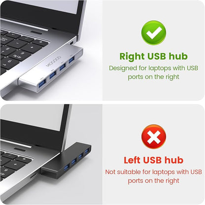 MOGOOD USB 3.0 Splitter Ultra-Slim Data Hub - Multi Port Expander for Laptop, PC, Mac, Printer, Flash Drive, Mobile HDD