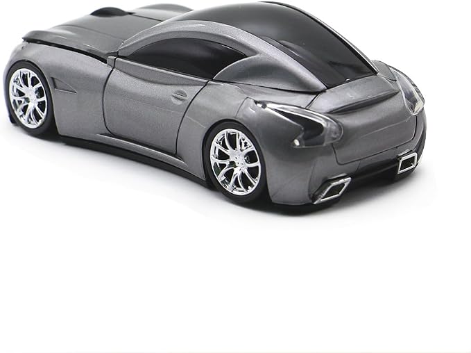 Ai5G Race Car Mouse Wireless Sports Car Shaped Mice 2.4Ghz with Led Headlight for PC Laptop