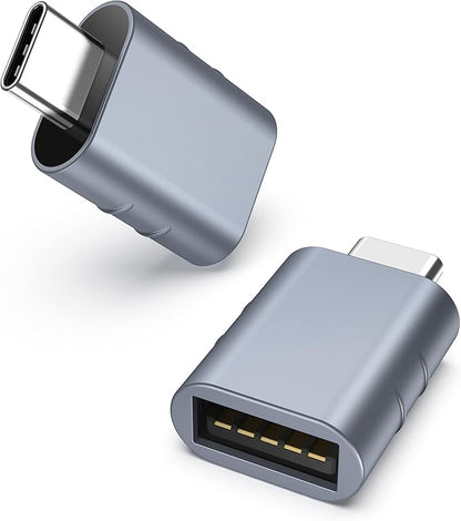 Syntech USB C Male to USB3 Female Adapter Compatible with iPhone 17 Pro Max iMac 2021, iPad Pro 2021, MacBook Pro 2020 / Air 2020 and Other Type C or Thunderbolt 5/4 Devices Blue, Pack of 2