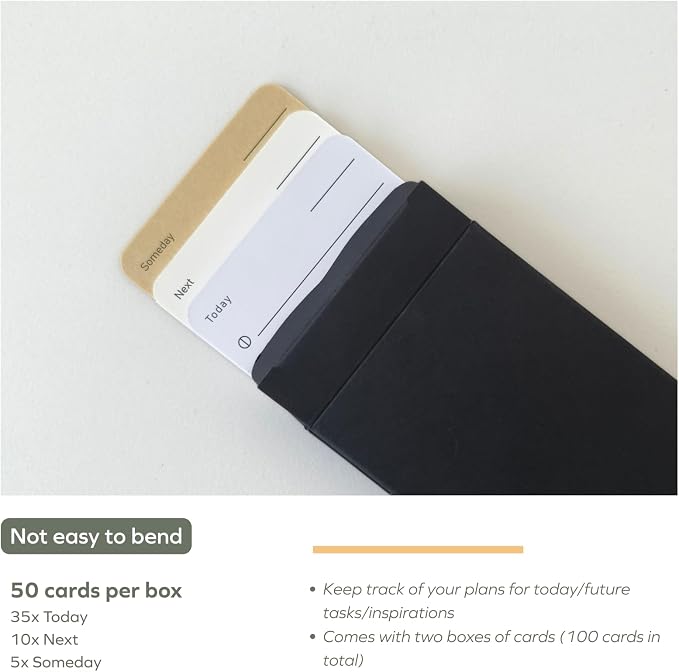 muso wood Daily To Do List Planner - 100 To Do List Cards - Undated Daily Planner Notepad for Desk Accessories and Supplies, Enhanced Productivity, Work Office Accessories