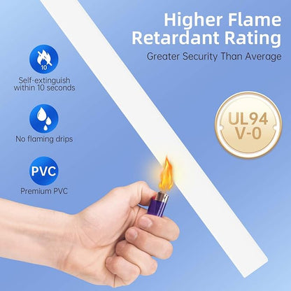 Delamu Large 142in Cord Hider for 3-4 Cords, Cord Covers for Wires on Wall, Easier Install Wire Covers for Cords on Wall, Cable Wire Hider, Cable Cover Management Raceway, W1.18 H0.63in, White
