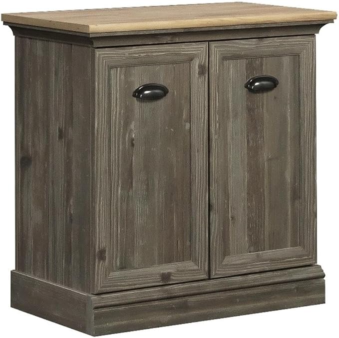 Sauder Sonnet Springs Engineered Wood Utility Stand in Pebble Pine Finish