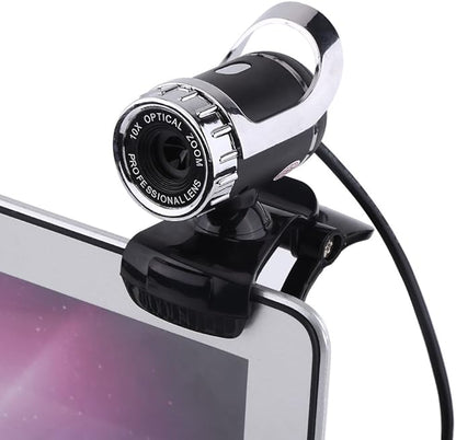 ZJchao Pro Webcam USB 2.0 12M, Audio & Video Accessories Anti-Haarausfall Pixels Clip-on Web Camera 360° Rotating Built-in Microphone for PC Widescreen Video Calling Desktop