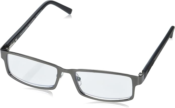 Foster Grant mens Sawyer Multifocus Reading Glasses Rectangular Reading Glasses